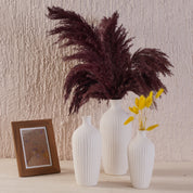 Saroi Vase Set -  Black & White