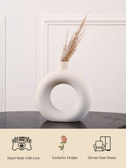 Donut Vase Set - White