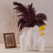 Saroi Vase Set -  Black & White