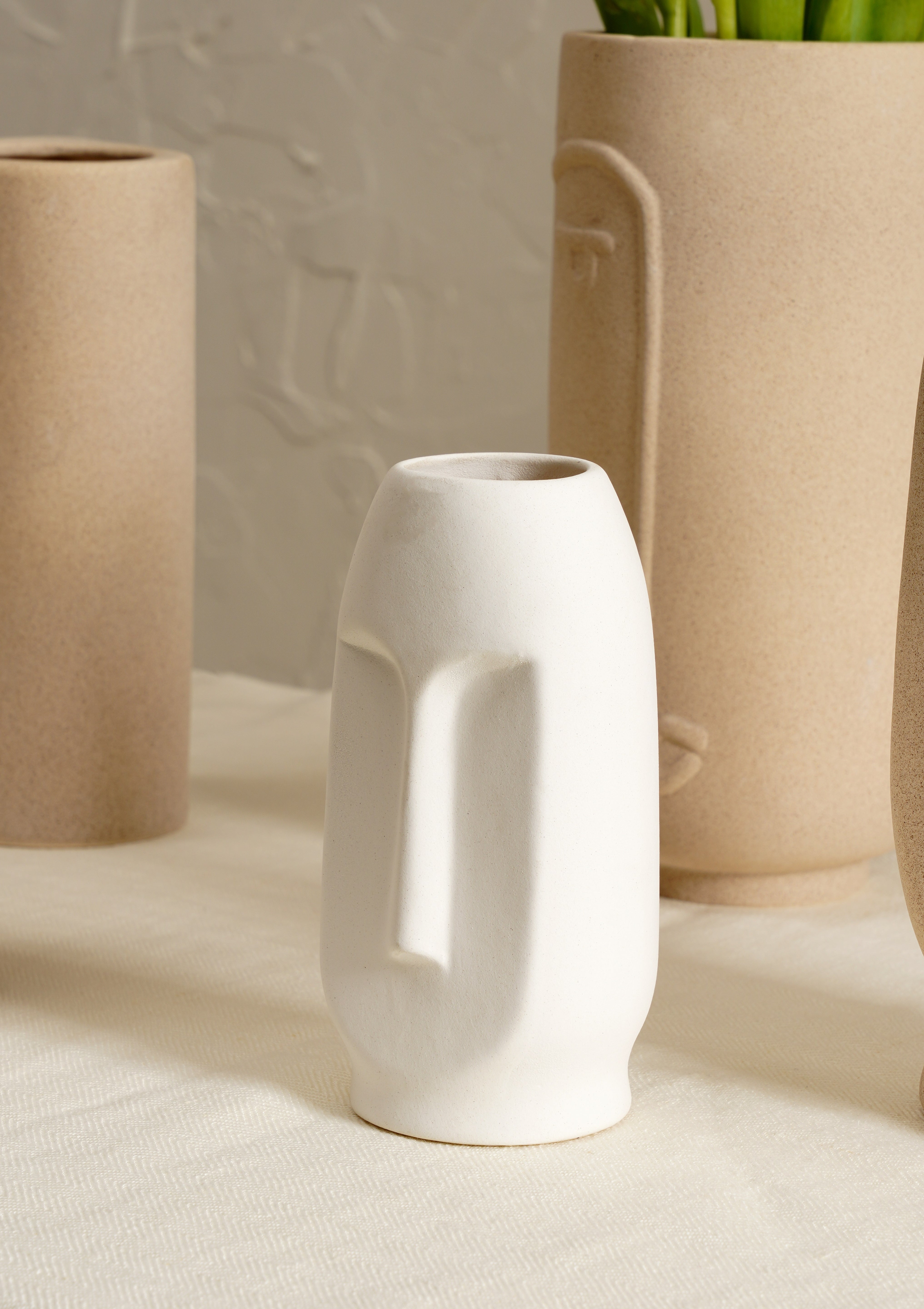 Desert Farmhouse Vase Set - White/Beige