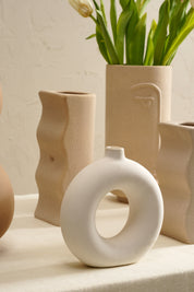 Desert Farmhouse Vase Set - White/Beige