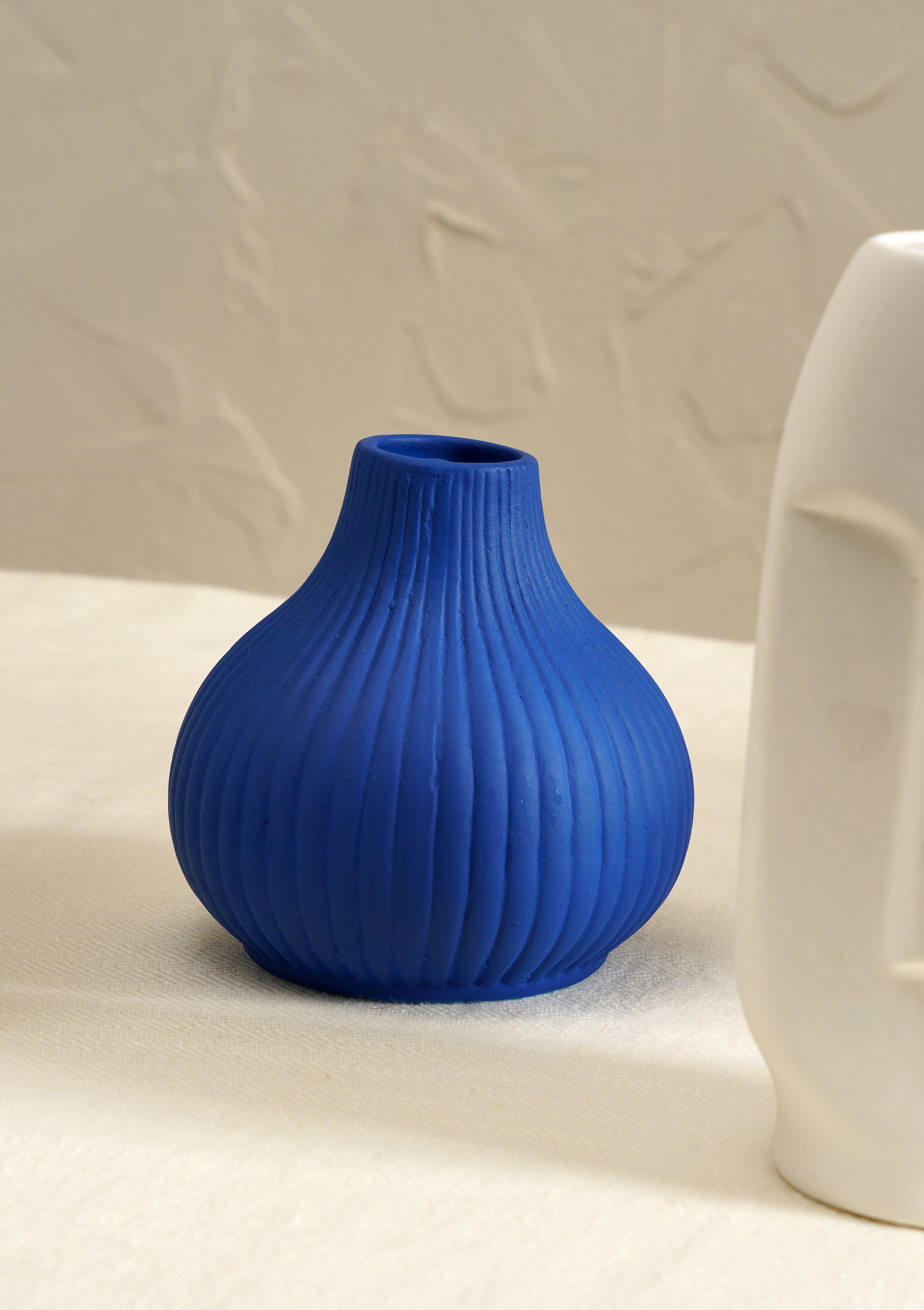 Morocco Farmhouse Vase Set - White/Blue