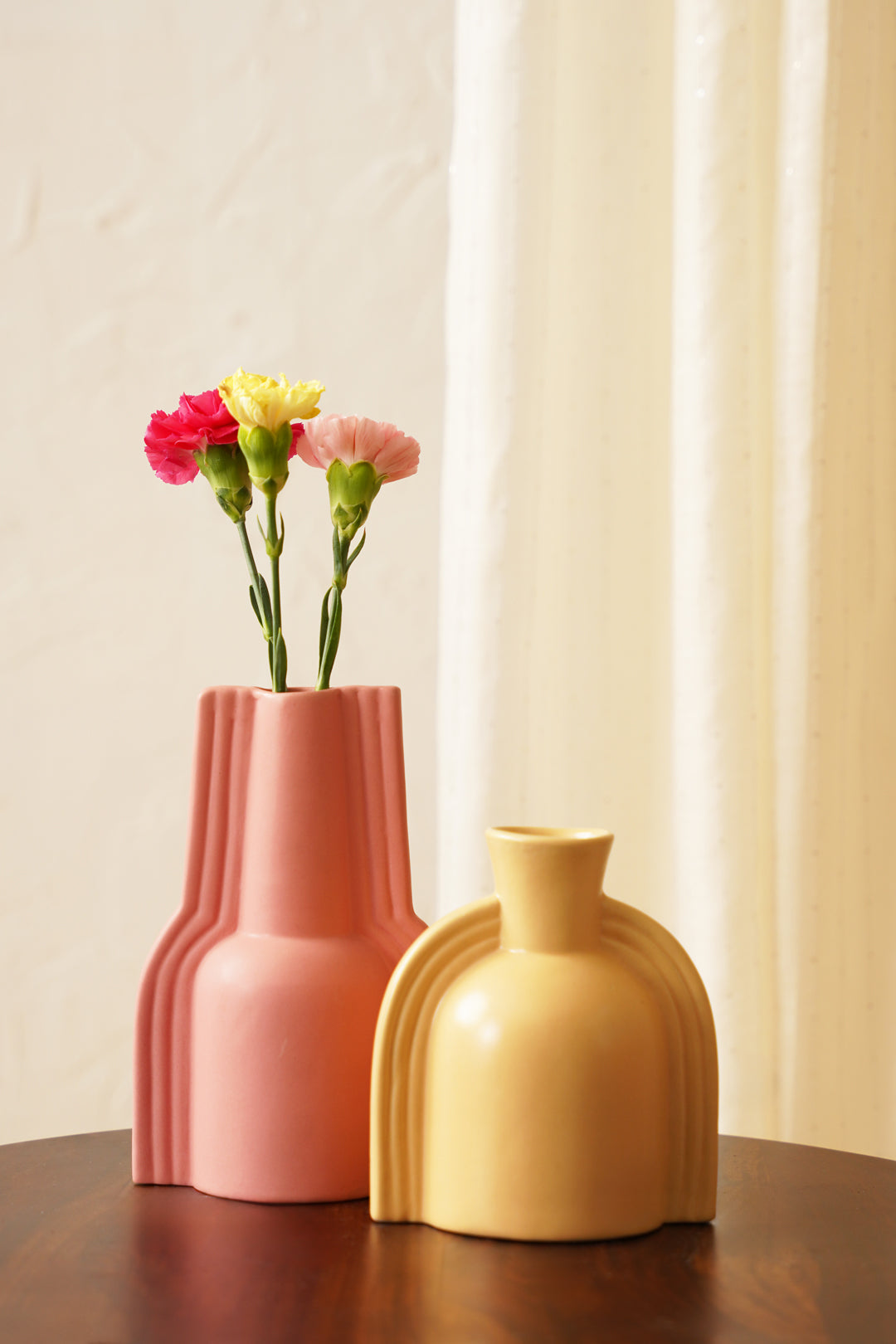 Happy Vase - Pink/Yellow