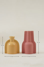 Happy Vase - Pink/Yellow