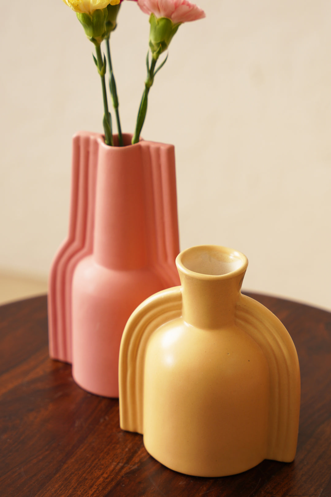 Happy Vase - Pink/Yellow