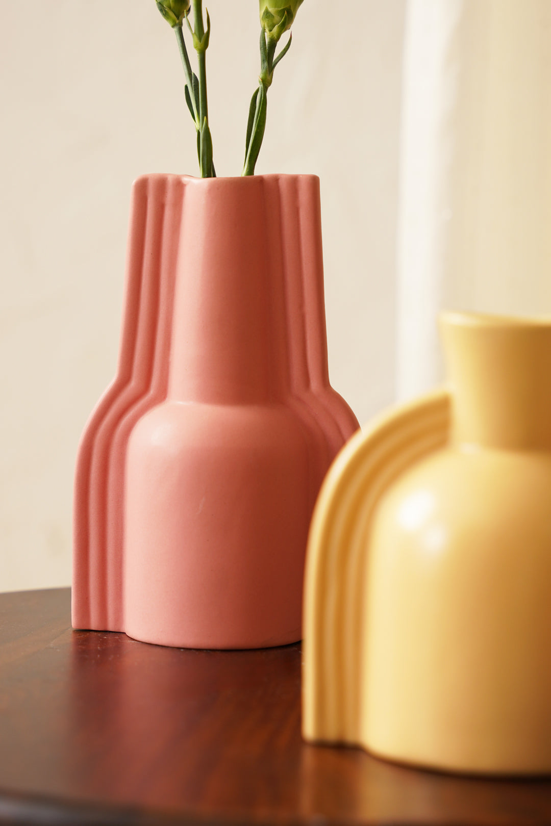 Happy Vase - Pink/Yellow