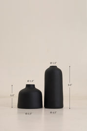 Kimono Vase Set - Black