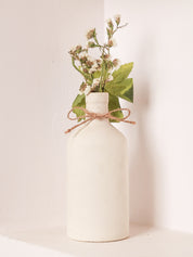 Japenese Bottle Vase Set - White