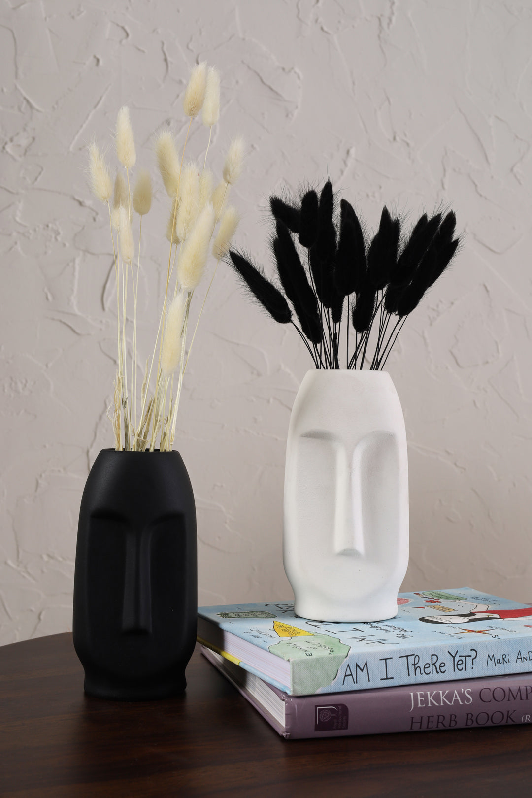 Viso Vase - White/Black/Biege