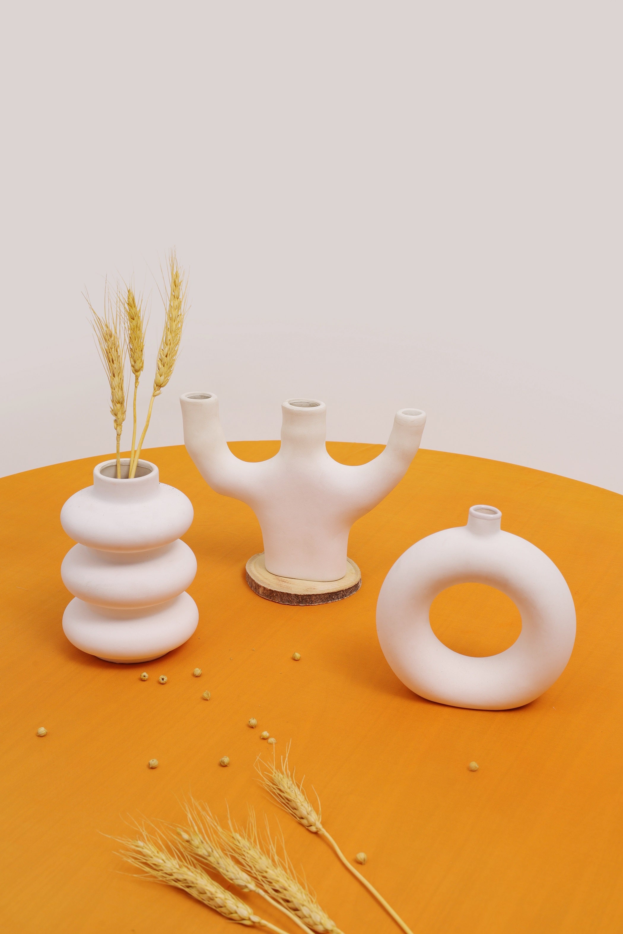 Mosco Vase Set - White