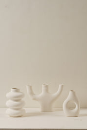 Nico Vase Set - White