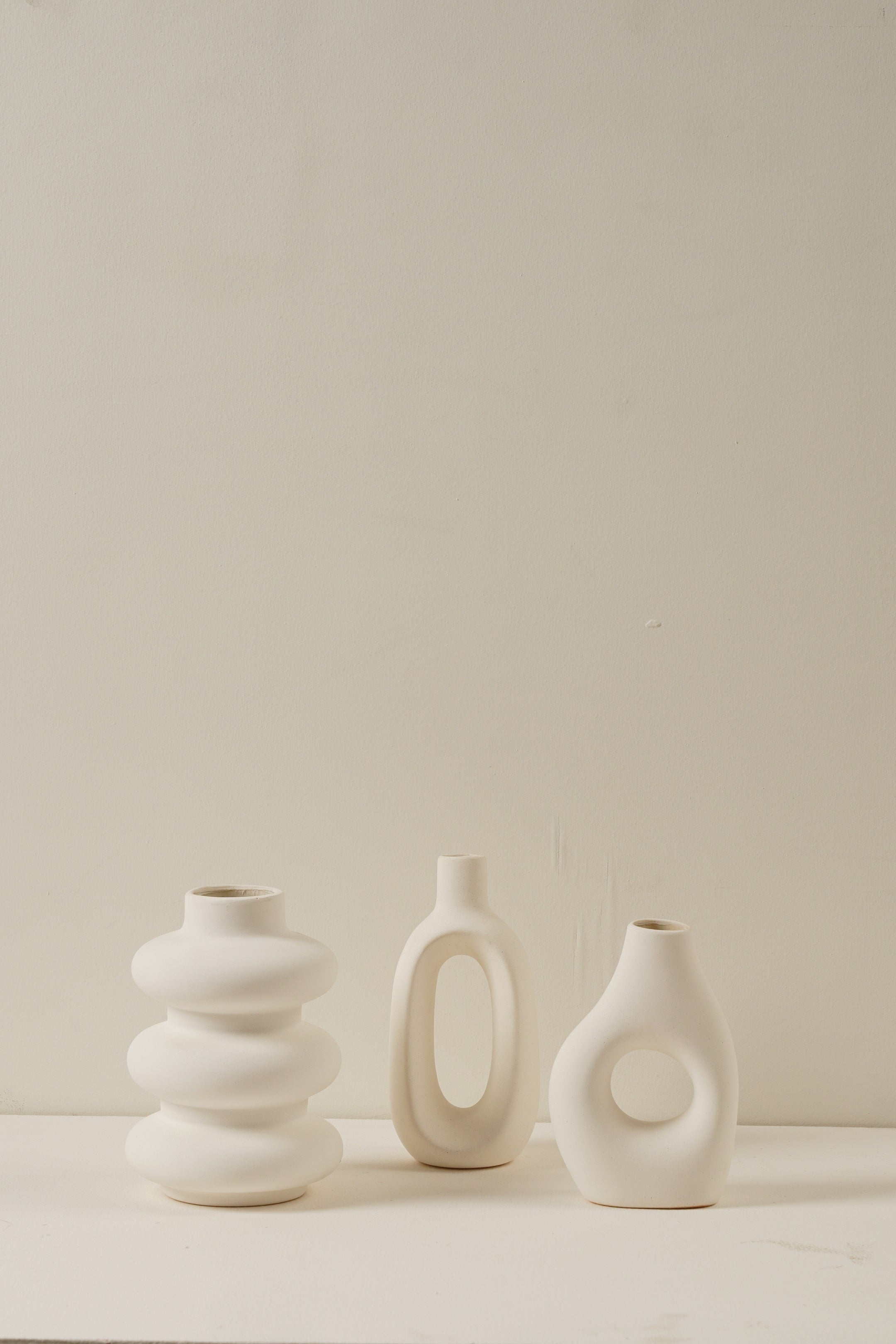 Nico Vase Set - White