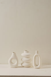 Juno Vase Set - White