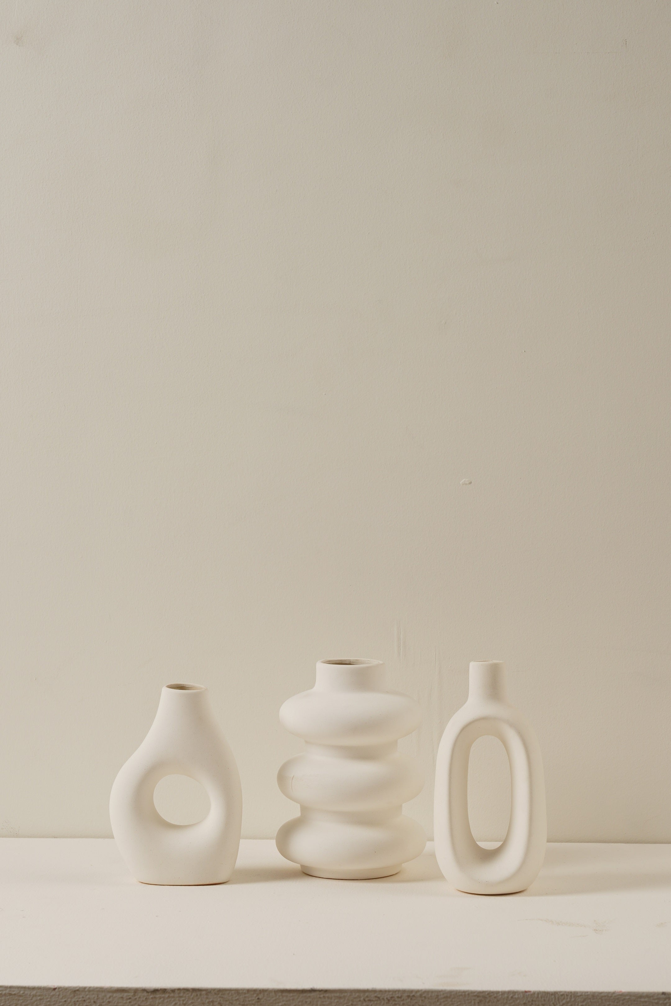 Juno Vase Set - White