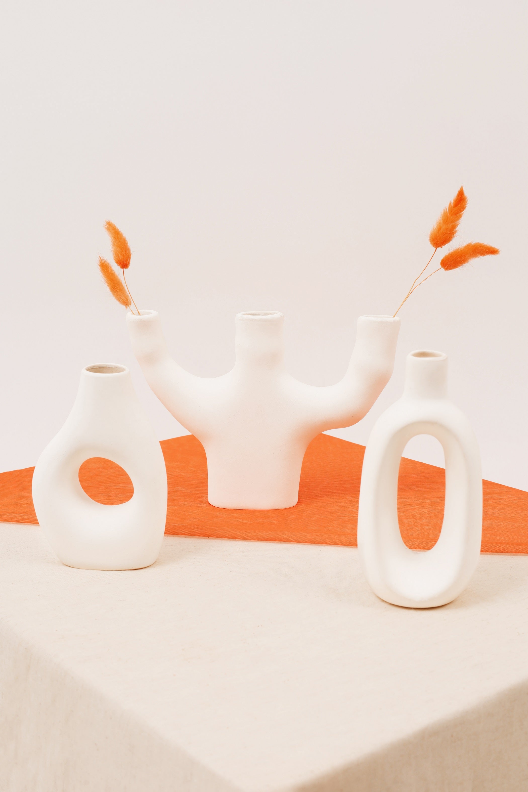 Olla Vase Set - White