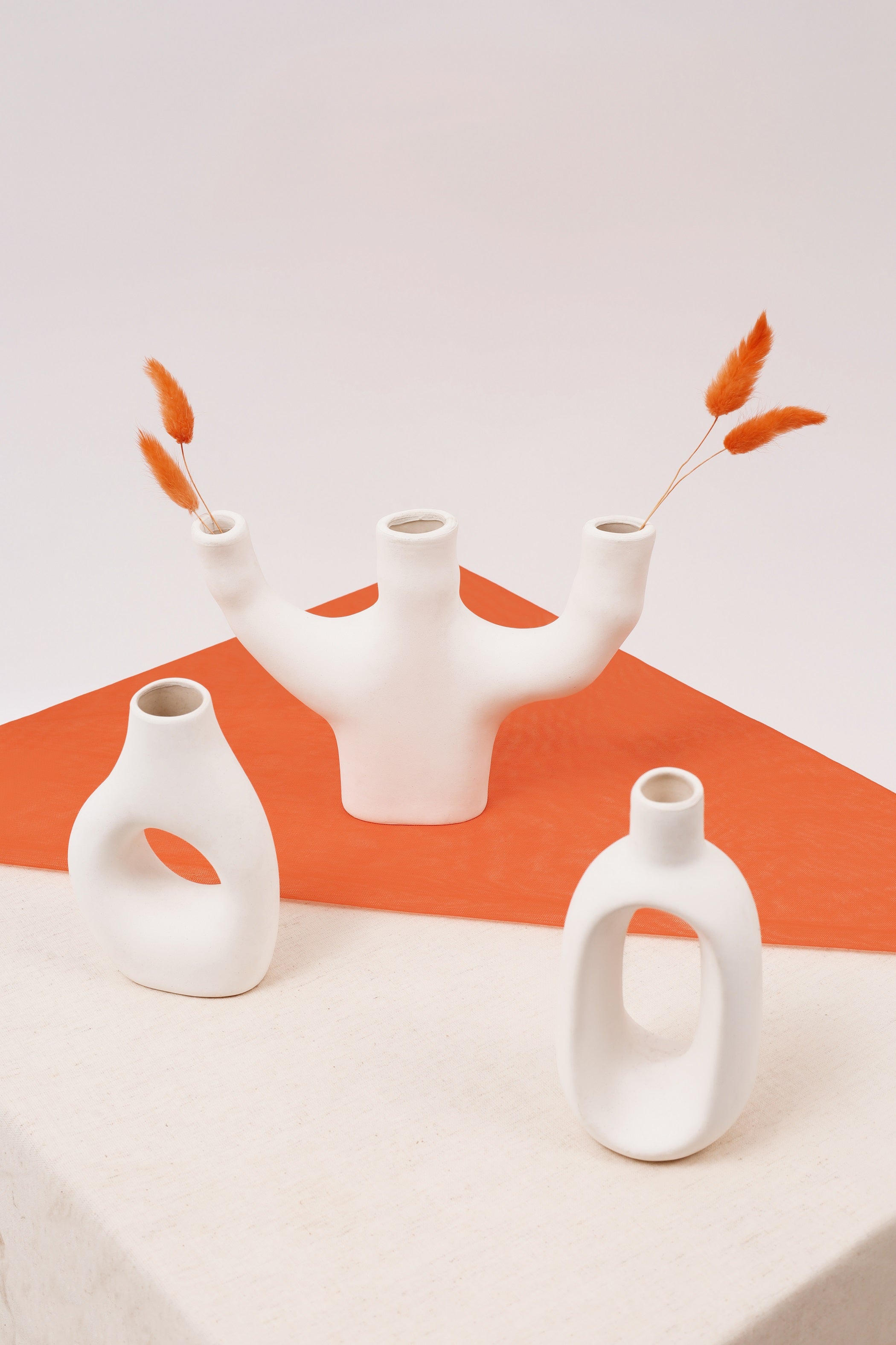 Olla Vase Set - White