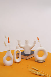 Presley Vase Set - White